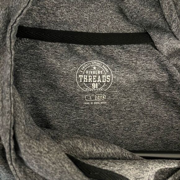 Iowa Hawkeyes Big Ten NCAA Women's Gray Rivalry Threads Asymmetrical 1/4 Zip - S - Picture 4 of 5